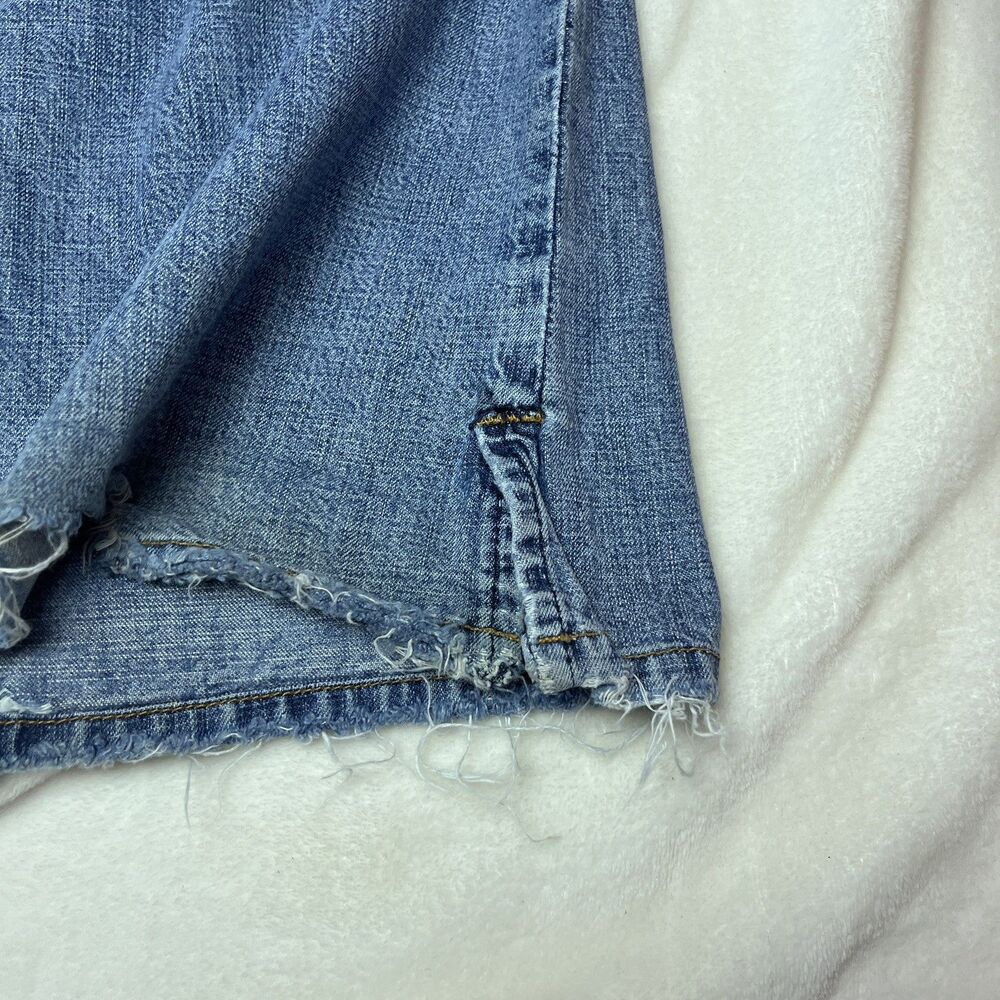 Vintage Y2K Lucky Brand Dungarees Jeans 8/29 USA Flare Split Hem Gene Montesano - Picture 9 of 10